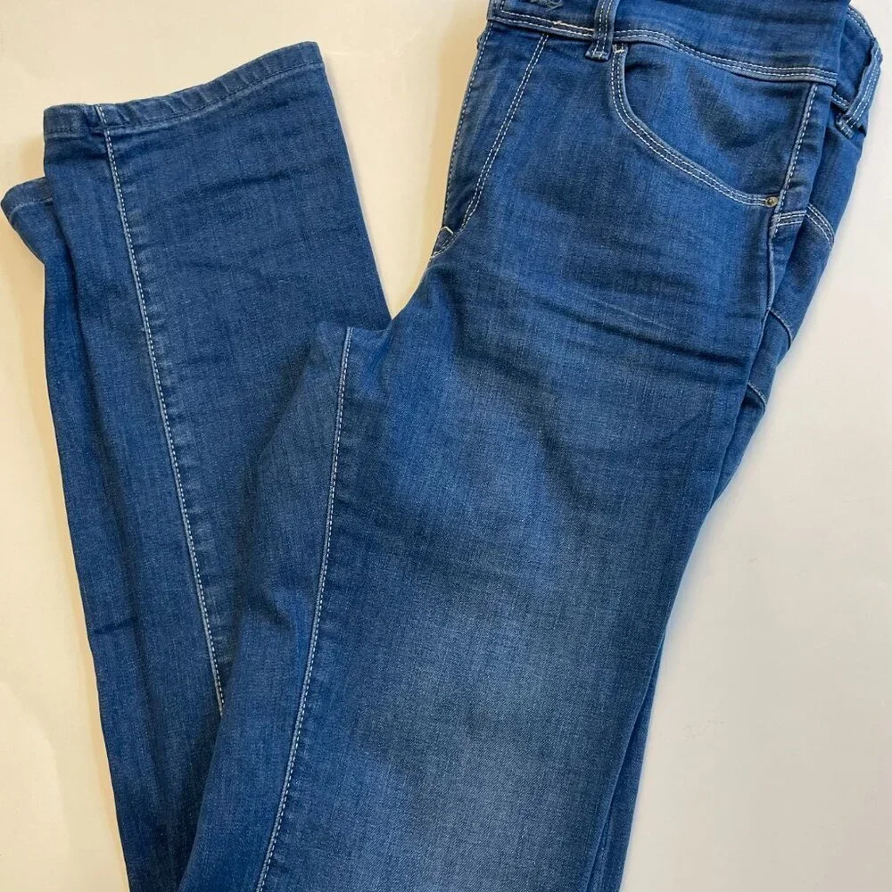 Salsa high waisted slim zip front denim jeans classic medium wash womens size 30 - Picture 5 of 11